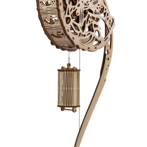 NEW & SEALED Moon Clock 3D Wooden Puzzle DIY Mechanical Timepiece - Picture 9 of 10